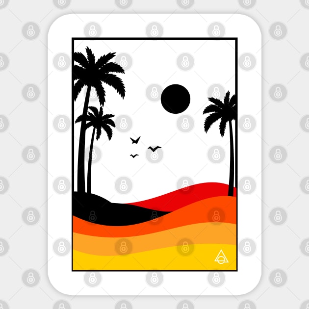 Beach Sticker by Eluviate